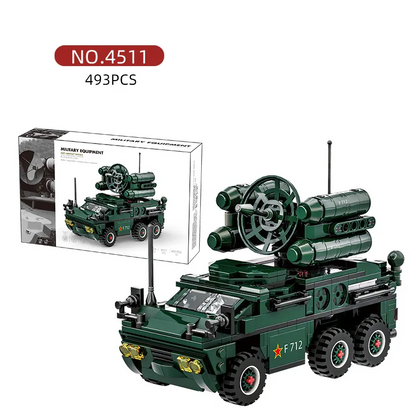 Military Vehicle Building Blocks Sets,Armored Model Brick Set Highly Detailed Set for Military Enthusiast, Teens and Adults