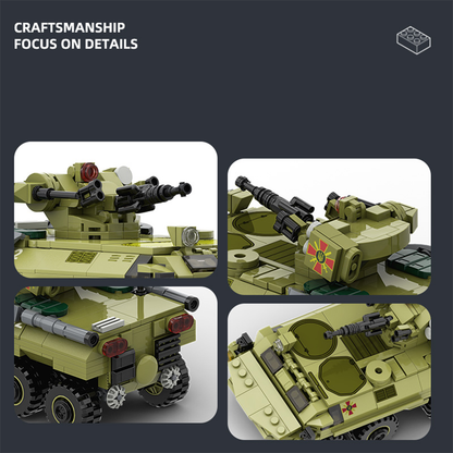 Military Vehicle Building Blocks Sets,Armored Model Brick Set Highly Detailed Set for Military Enthusiast, Teens and Adults