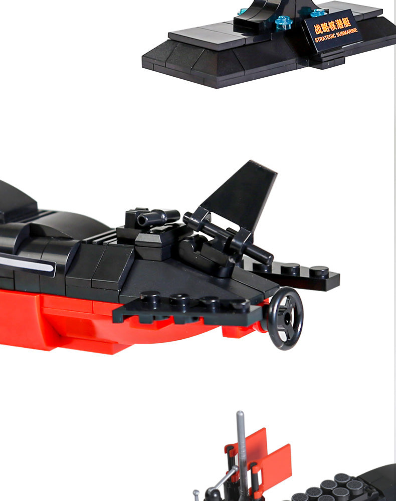 Strategic Nuclear Submarine Military Series Building Bricks Set  Warship Build Blocks Toy, Gift for Adult