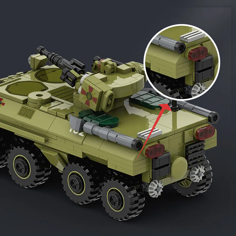 Military Vehicle Building Blocks Sets,Armored Model Brick Set Highly Detailed Set for Military Enthusiast, Teens and Adults