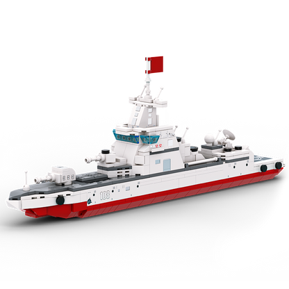 Destroyer Military Series Building Bricks Set (364 Pcs) Warship Build Blocks Toy, Gift for Adult