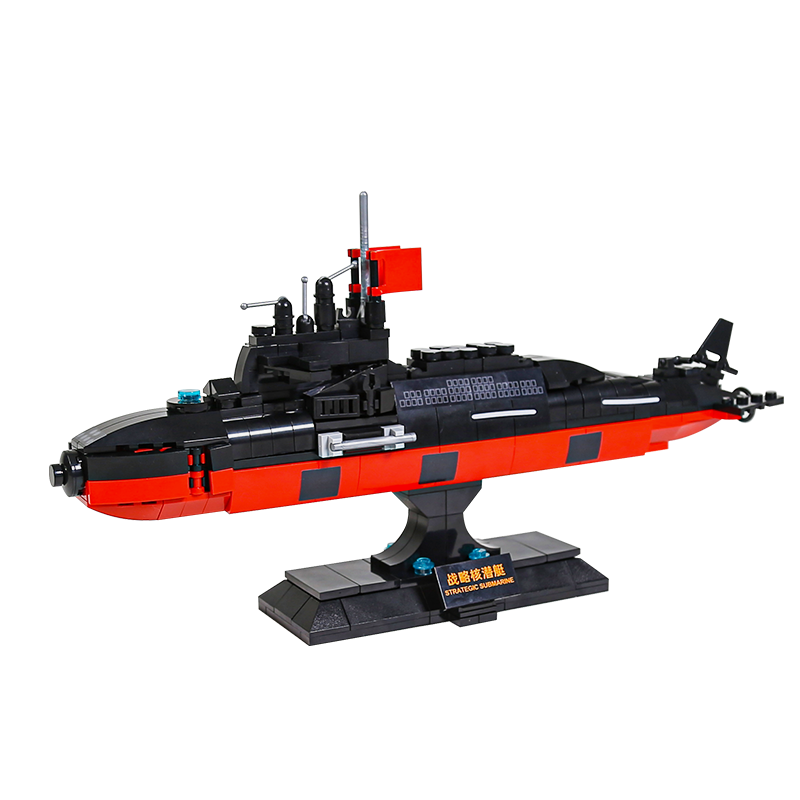 Strategic Nuclear Submarine Military Series Building Bricks Set  Warship Build Blocks Toy, Gift for Adult