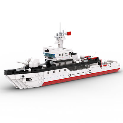 Mine Countermeasures Ship Military Series Building Bricks Set (380 Pcs) Warship Build Blocks Toy, Gift for Adult