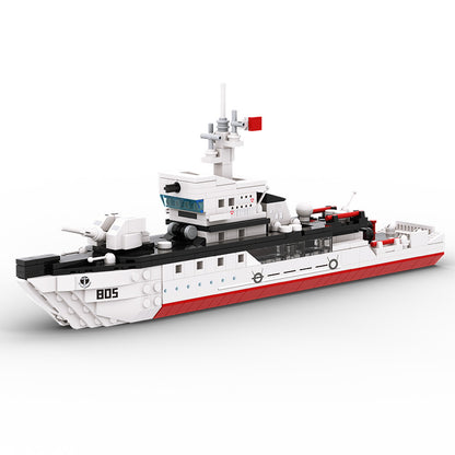 Mine Countermeasures Ship Military Series Building Bricks Set (380 Pcs) Warship Build Blocks Toy, Gift for Adult