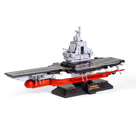 Aircraft Carrier Military Series Building Bricks Set (392 Pcs) Warship Build Blocks Toy, Gift for Adult