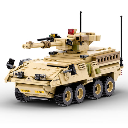 Military Armored Car Building Blocks and Construction Toy, Adult Collectible Model Cars Set to Build, Military Vehicle Building Kits MGS Model Compatible with Lego Technic