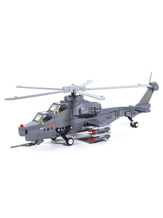 Attack Helicopter Air Force Building Block Set – 272-Pcs Helicopter Building Toys Set – Building Block Plane Toy for Kids Older Than 10 and Adults – Compatible with All Building Bricks