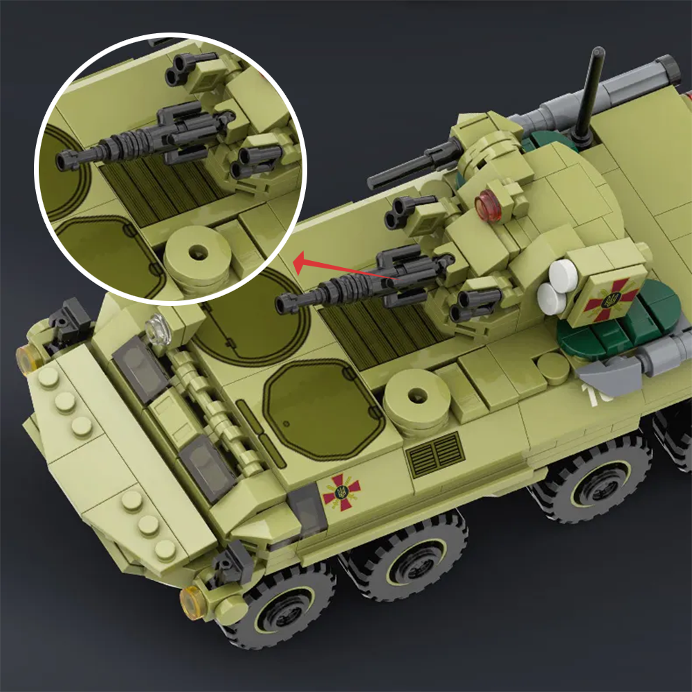 Military Vehicle Building Blocks Sets,Armored Model Brick Set Highly Detailed Set for Military Enthusiast, Teens and Adults