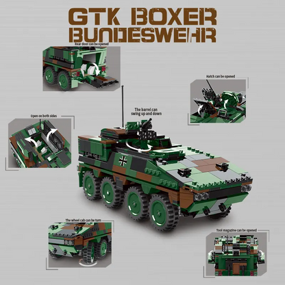 carro armato militare, mattoncini da costruzione per bambini, WW2 militari, compatibili con Lego Cobi